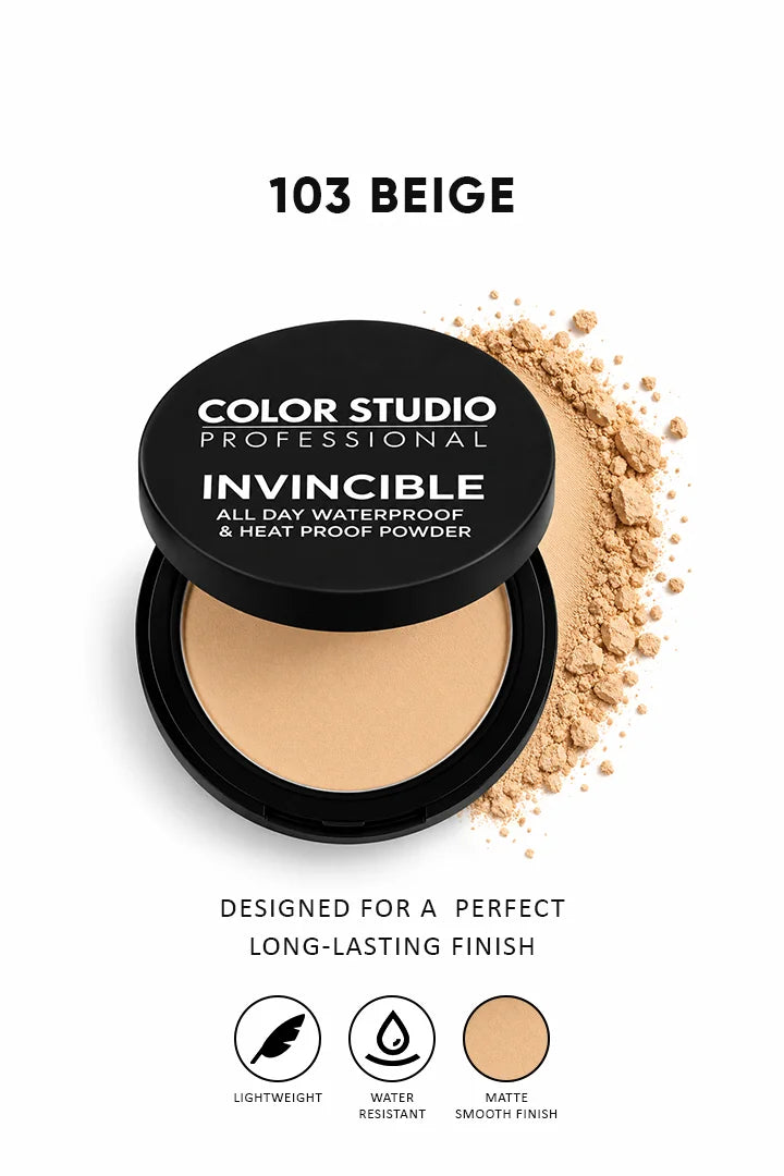 Color Studio Professional Invincible All Day Water Proof & Heat Proof Powder