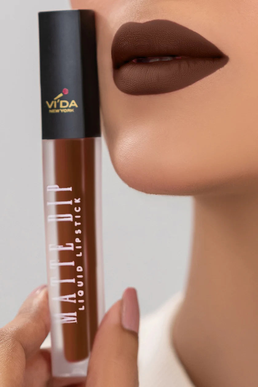 Vi'da New York Matte Dip Liquid Lipstick | Long-Lasting & Smudge-Proof Matte Lips