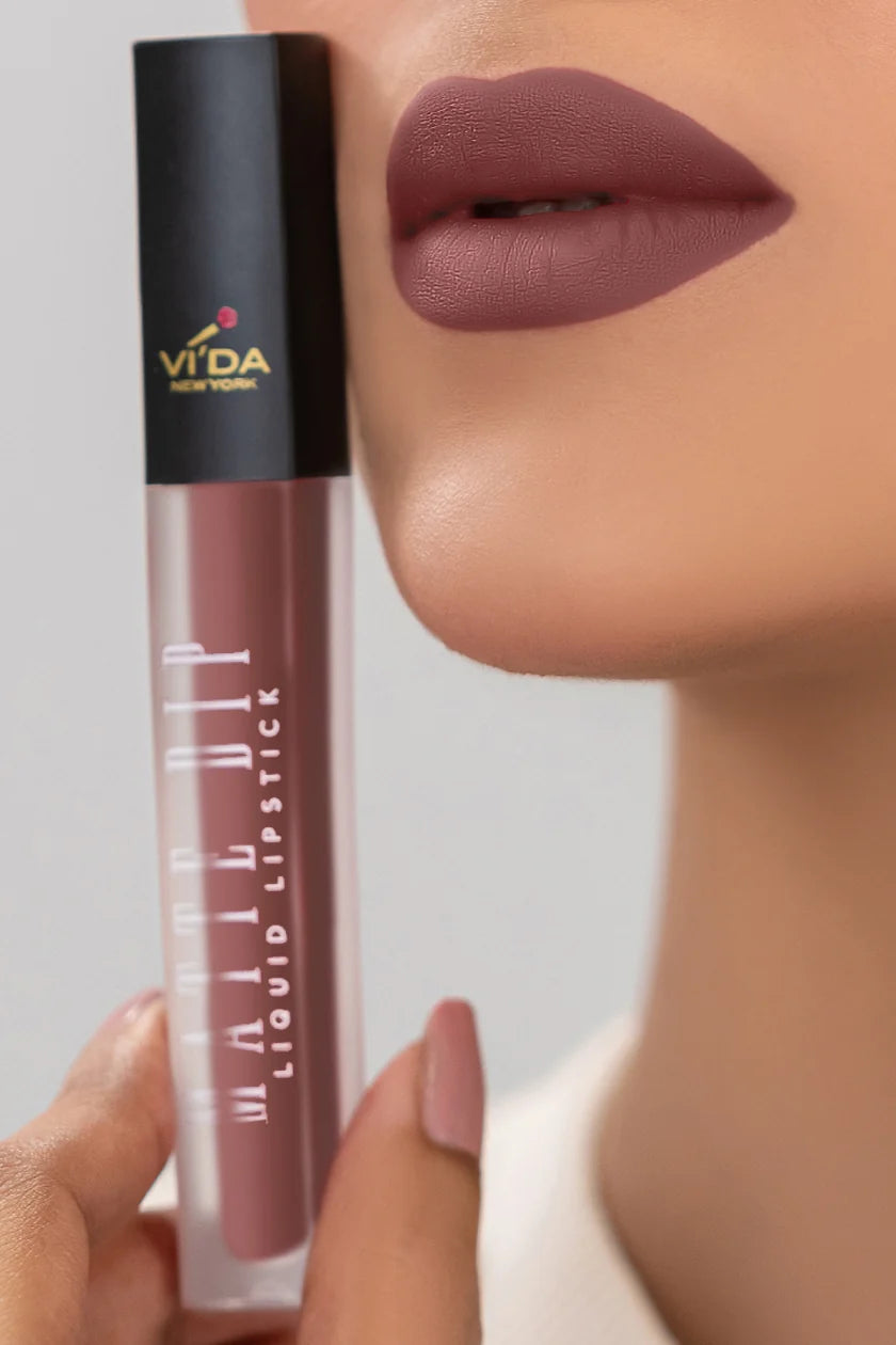 Vi'da New York Matte Dip Liquid Lipstick | Long-Lasting & Smudge-Proof Matte Lips