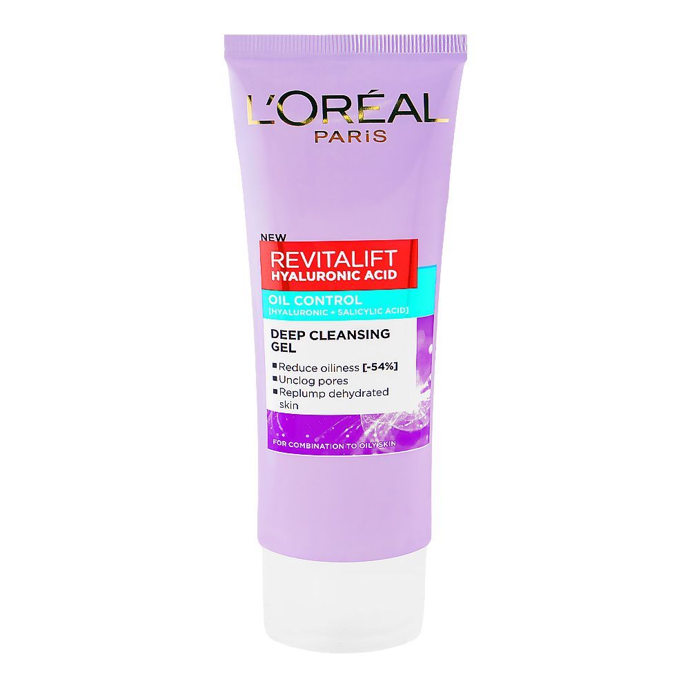 L'Oréal Revitalift Oil Control Deep Cleansing Gel Face Wash with Salicylic Acid(100Ml)