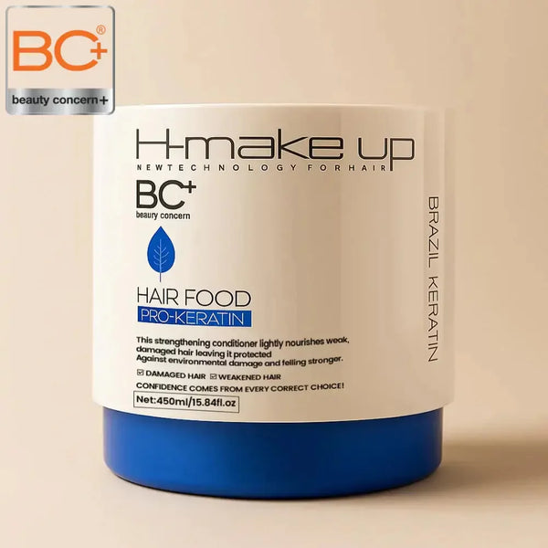 BC+ Hair Food Pro-Keratin Hair Mask 480ml – Strengthening & Nourishing Treatment for Weak & Damaged Hair
