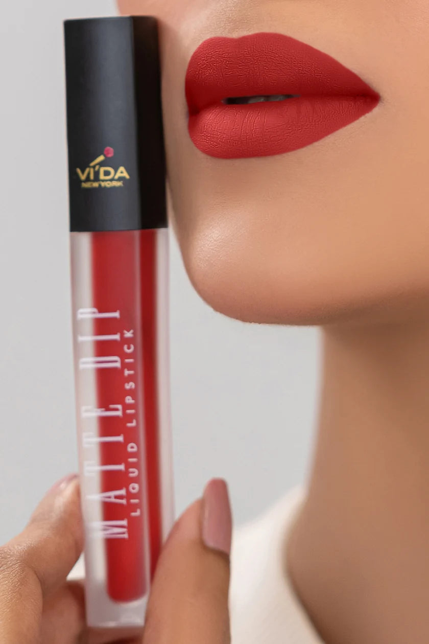 Vi'da New York Matte Dip Liquid Lipstick | Long-Lasting & Smudge-Proof Matte Lips