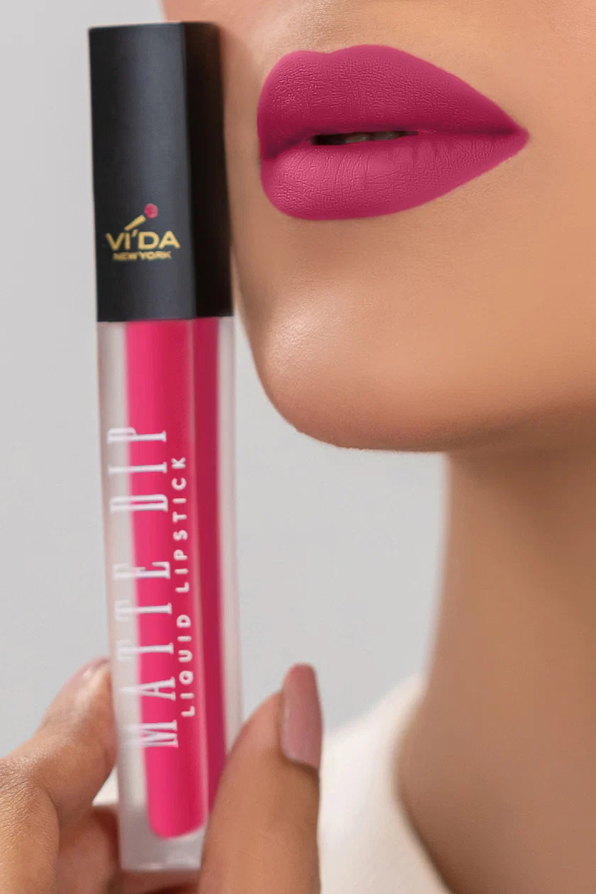 Vi'da New York Matte Dip Liquid Lipstick | Long-Lasting & Smudge-Proof Matte Lips