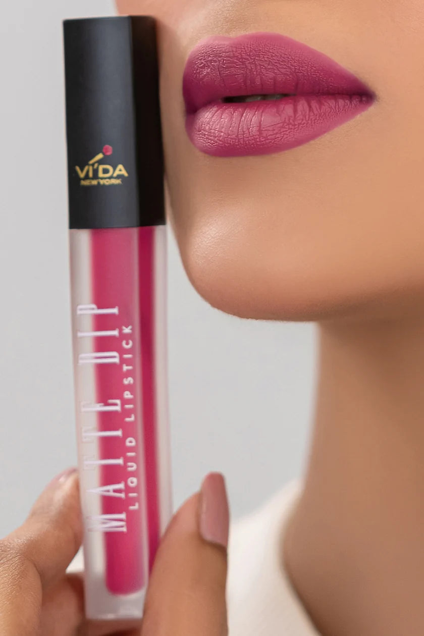Vi'da New York Matte Dip Liquid Lipstick | Long-Lasting & Smudge-Proof Matte Lips