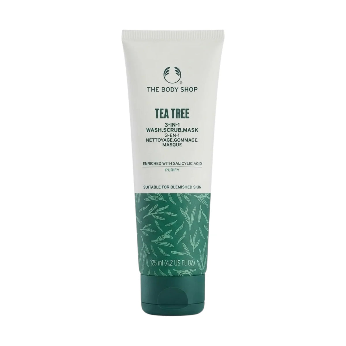 The Body Shop Tea Tree 3-in-1 Wash Scrub Mask – 125ml / 4.2 fl oz