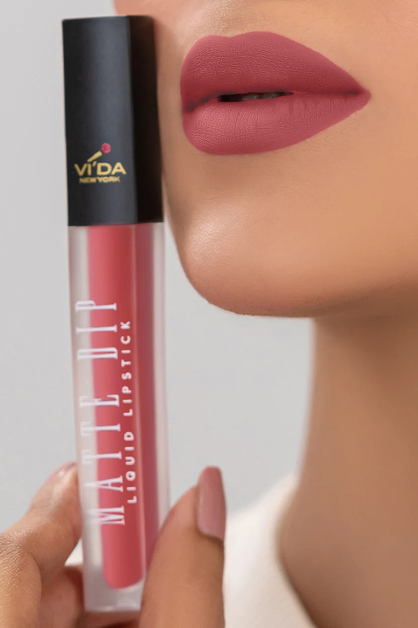 Vi'da New York Matte Dip Liquid Lipstick | Long-Lasting & Smudge-Proof Matte Lips