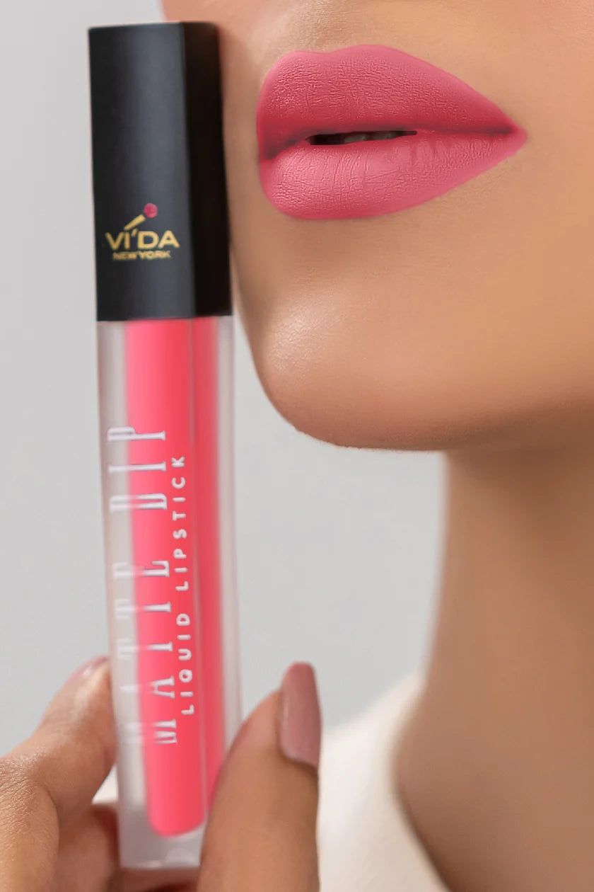 Vi'da New York Matte Dip Liquid Lipstick | Long-Lasting & Smudge-Proof Matte Lips