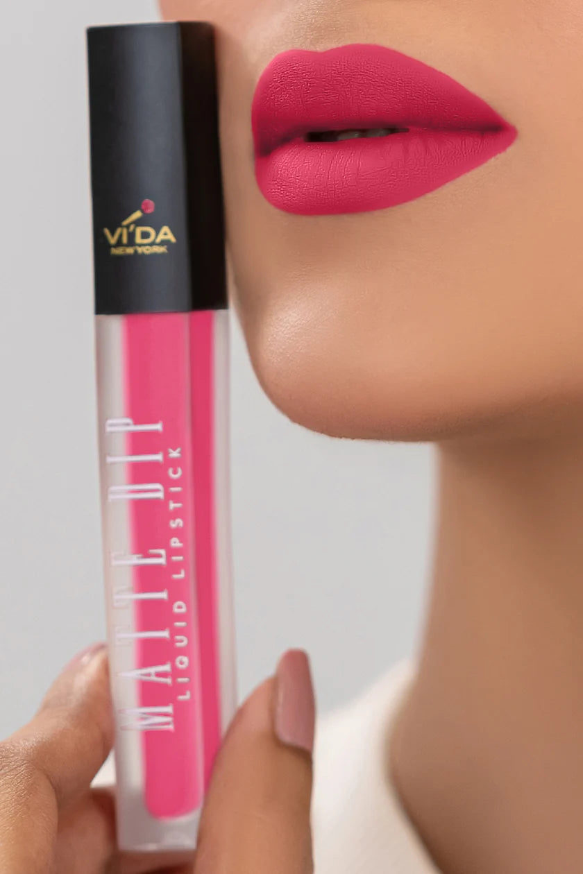 Vi'da New York Matte Dip Liquid Lipstick | Long-Lasting & Smudge-Proof Matte Lips