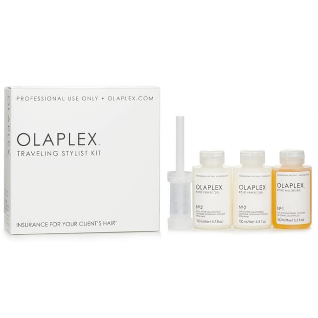 Olaplex Traveling Stylist Kit – No.1 Bond Multiplier & No.2 Bond Perfector | Professional Hair Repair Treatment Set