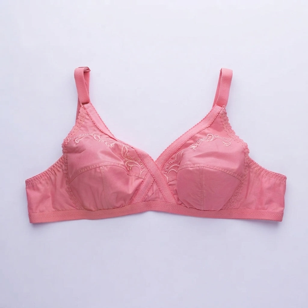 X-Over Cotton Bra with Full Coverage Support
