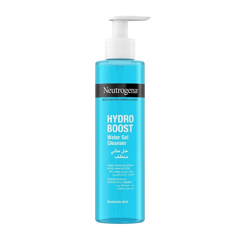 Neutrogena Hydro Boost Water Gel Cleanser (200ml) – Hydrating Face Wash with Hyaluronic Acid