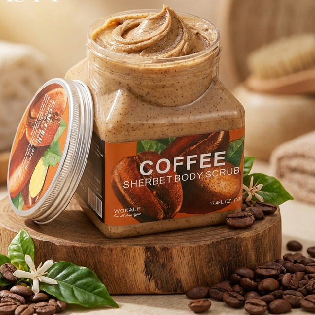 Wokila Body Scrub | Exfoliating Body Scrub for Smooth, Soft & Glowing Skin Ml 200