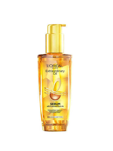 L’Oréal Paris Extraordinary Oil Serum – 6 Precious Oils | Anti-Frizz Hair Serum for Smooth, Shiny & Soft Hair and 100ml