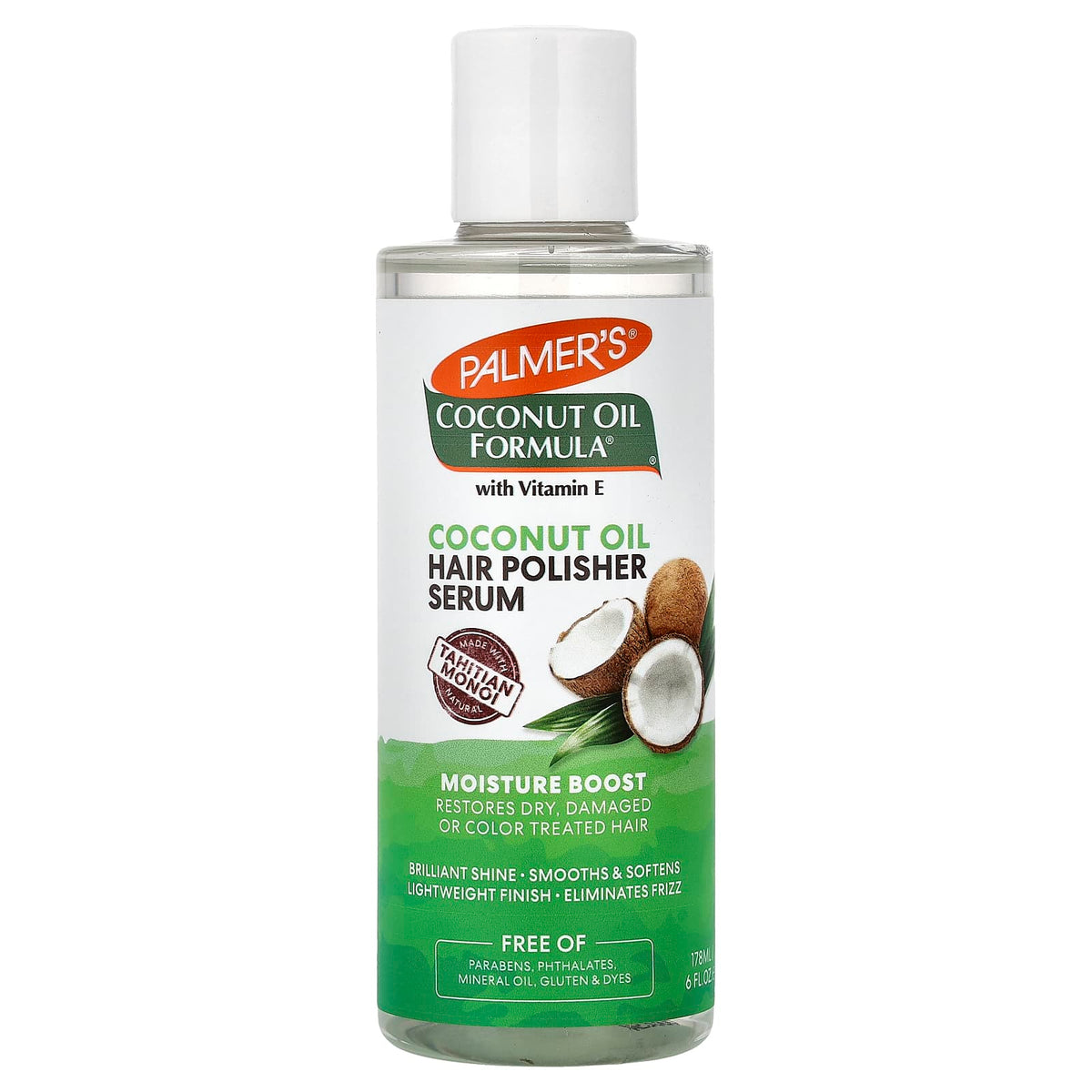 Palmer’s Coconut Oil Hair Polisher Serum – Moisture Boost | Anti-Frizz Hair Serum for Smooth, Soft & Shiny Hair