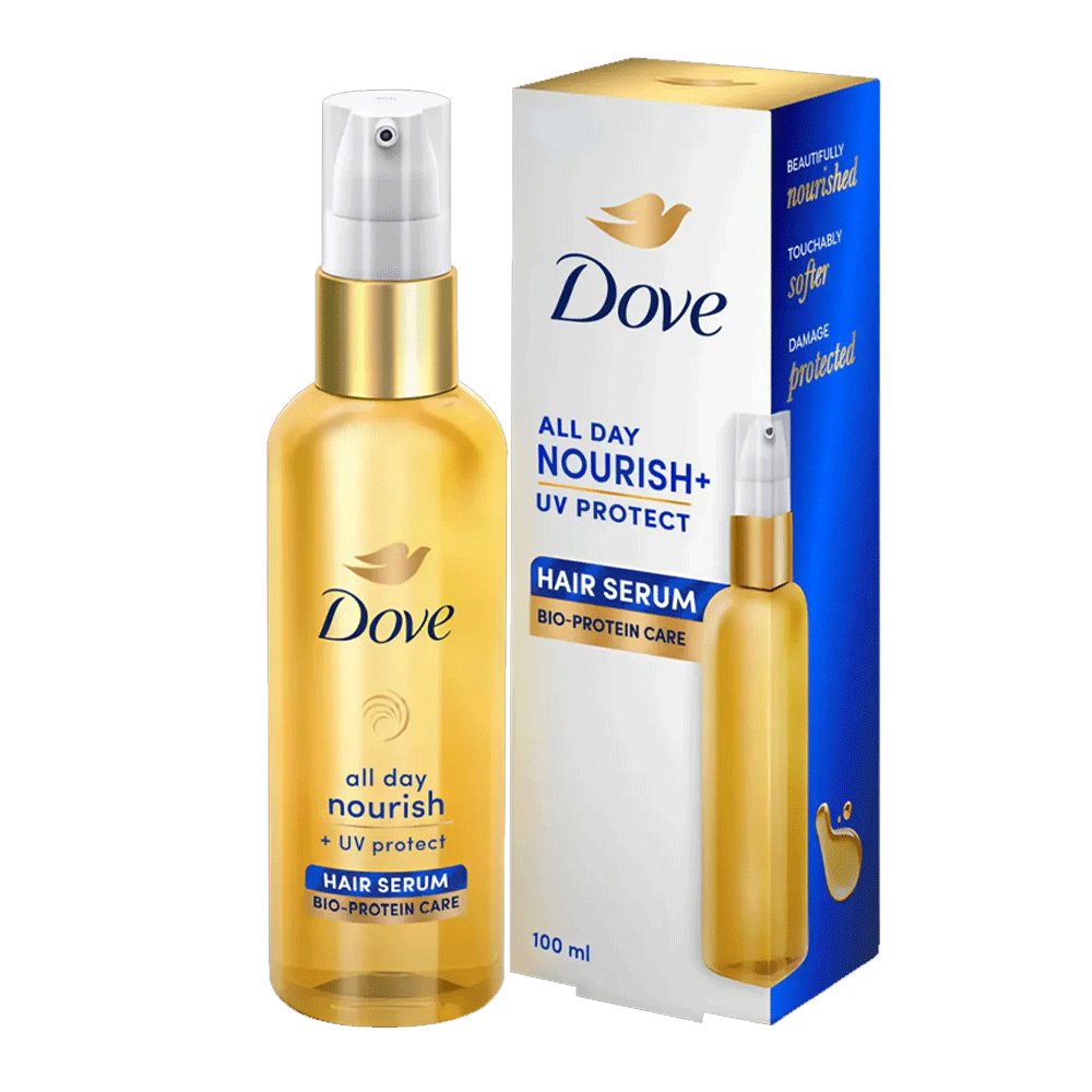 Dove Hair Serum – Anti-Frizz & Hair Smoothing Serum | Soft, Smooth & Shiny Hair 100ml