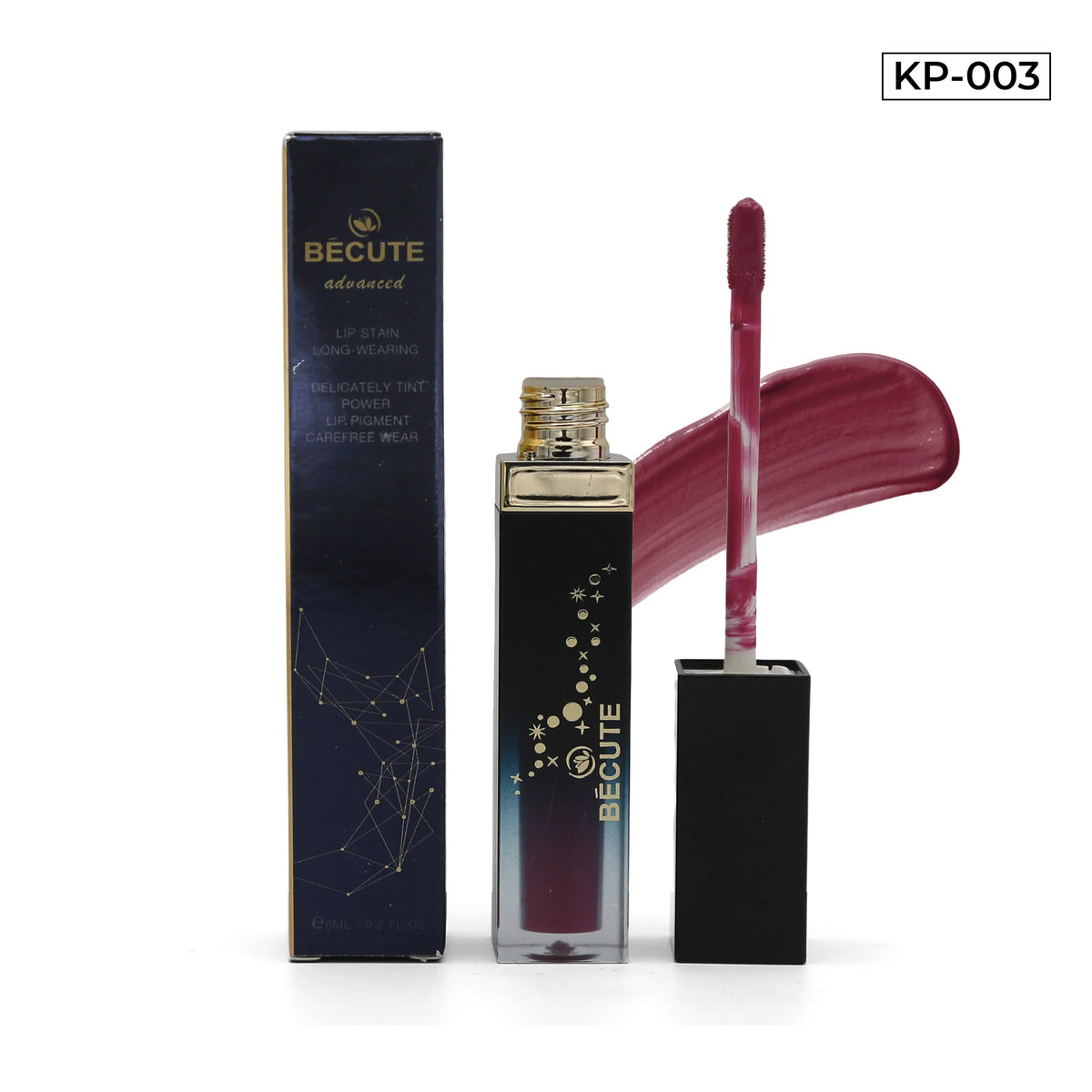 Bécute Advanced Lip Stain Long-Wearing & Carefree Wear - 6ml