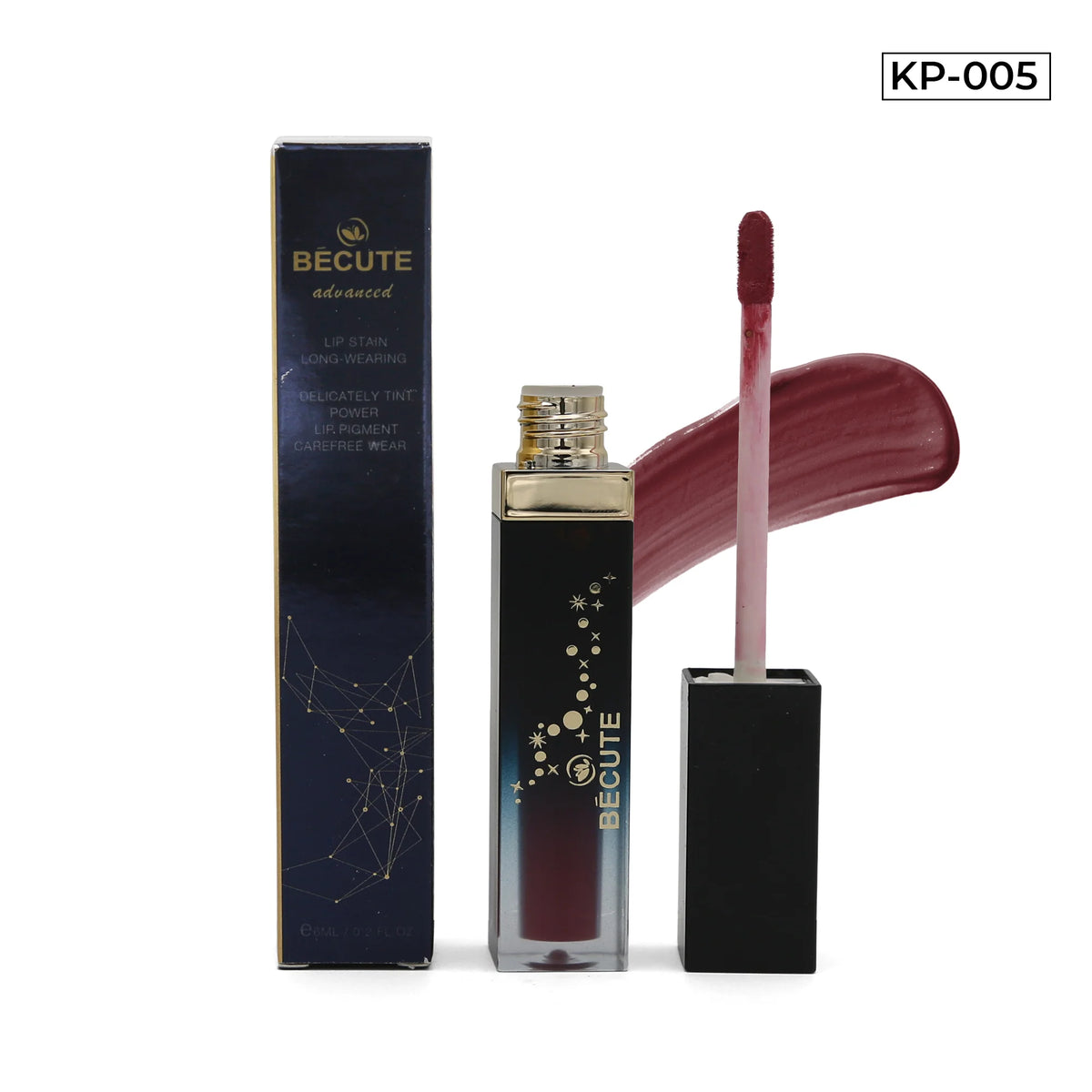 Bécute Advanced Lip Stain Long-Wearing & Carefree Wear - 6ml