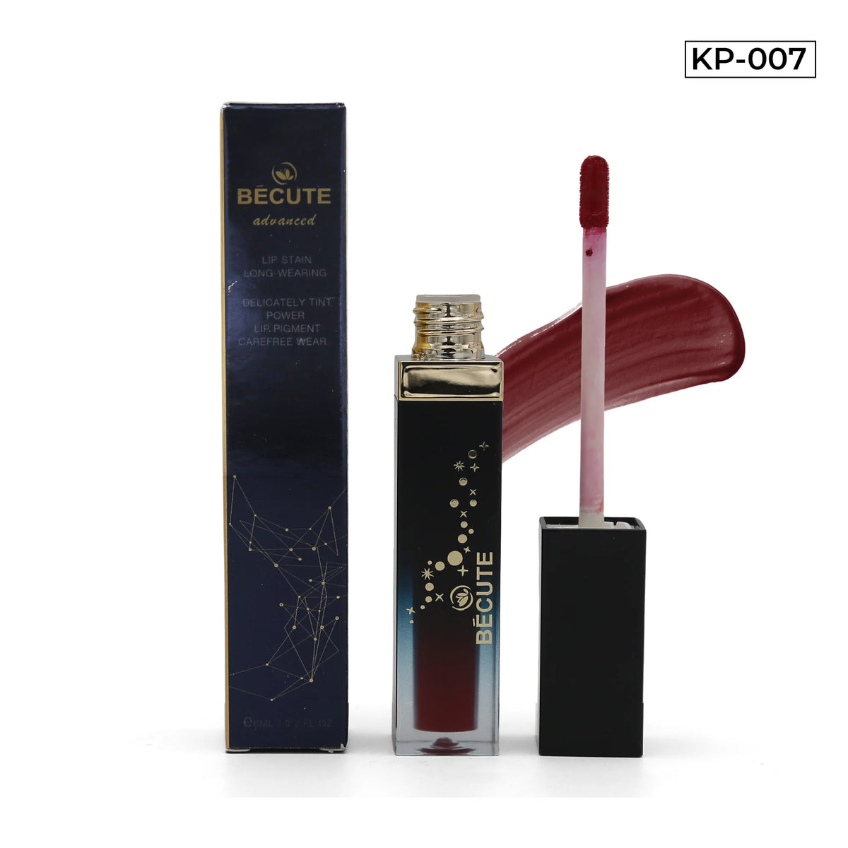 Bécute Advanced Lip Stain Long-Wearing & Carefree Wear - 6ml