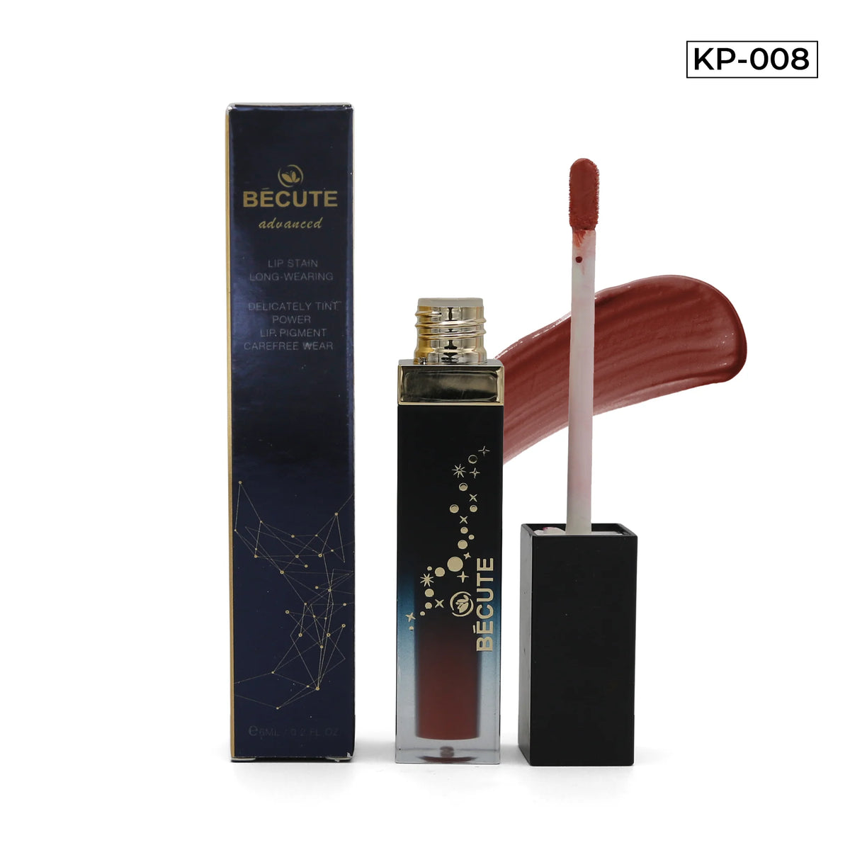 Bécute Advanced Lip Stain Long-Wearing & Carefree Wear - 6ml