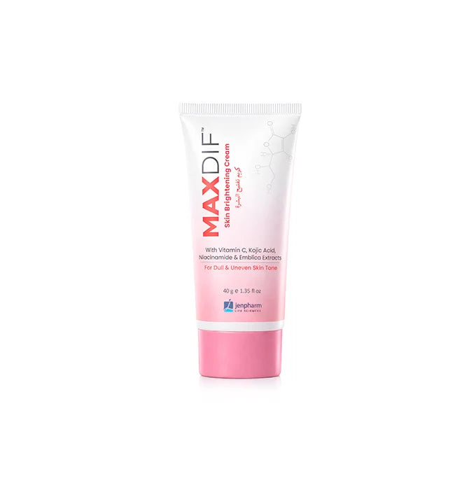 Jenpharm Maxdif Skin Brightening Cream 40g with Vitamin C and Kojic Acid