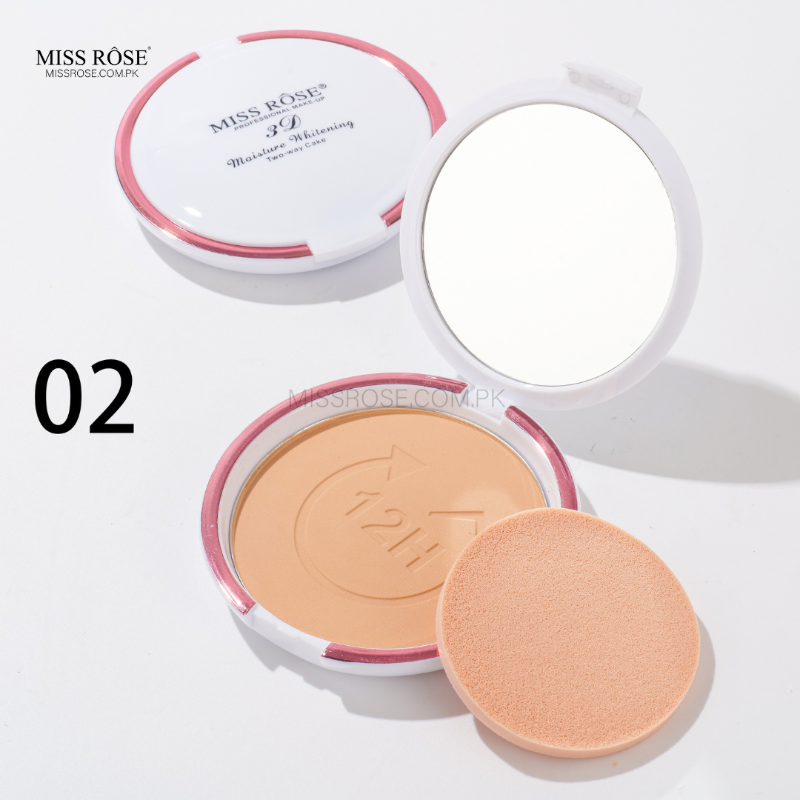 miss rose moisture whitening two way cake 16g