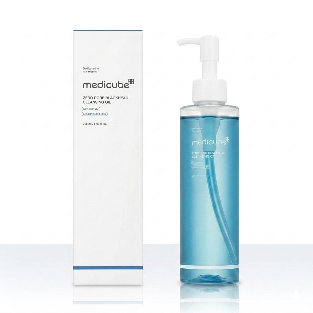 Medicube Zero Pore Blackhead Cleansing Oil (205ml) – Niacinamide & LHA Pore Care
