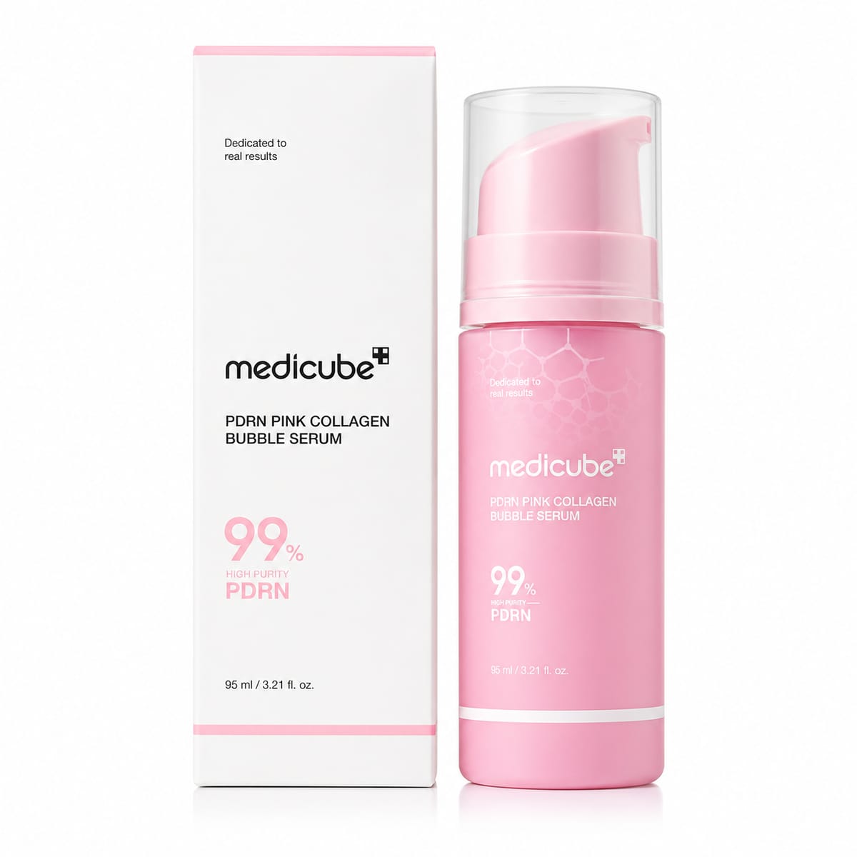 Medicube PDRN Pink Collagen Bubble Serum (95ml) – 99% High Purity PDRN & Elasticity Care