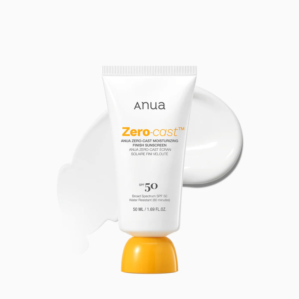 ANUA Zero-Cast Moisturizing Finish Sunscreen SPF 50+ PA++++ (50ml) – Hydrating Sunblock, No White Cast