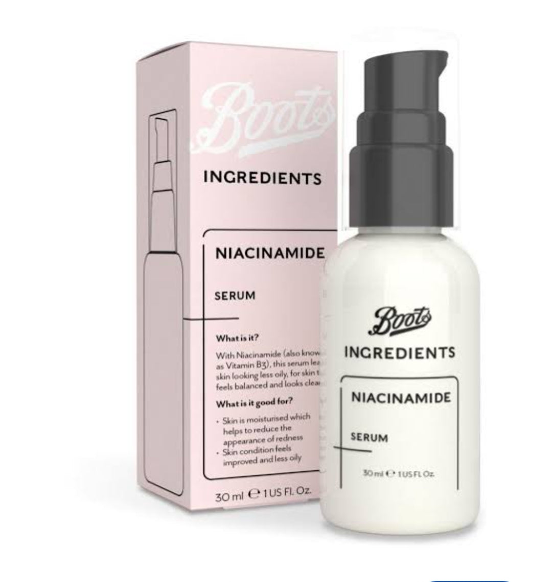 Boots Ingredients Niacinamide Serum – 30 ml