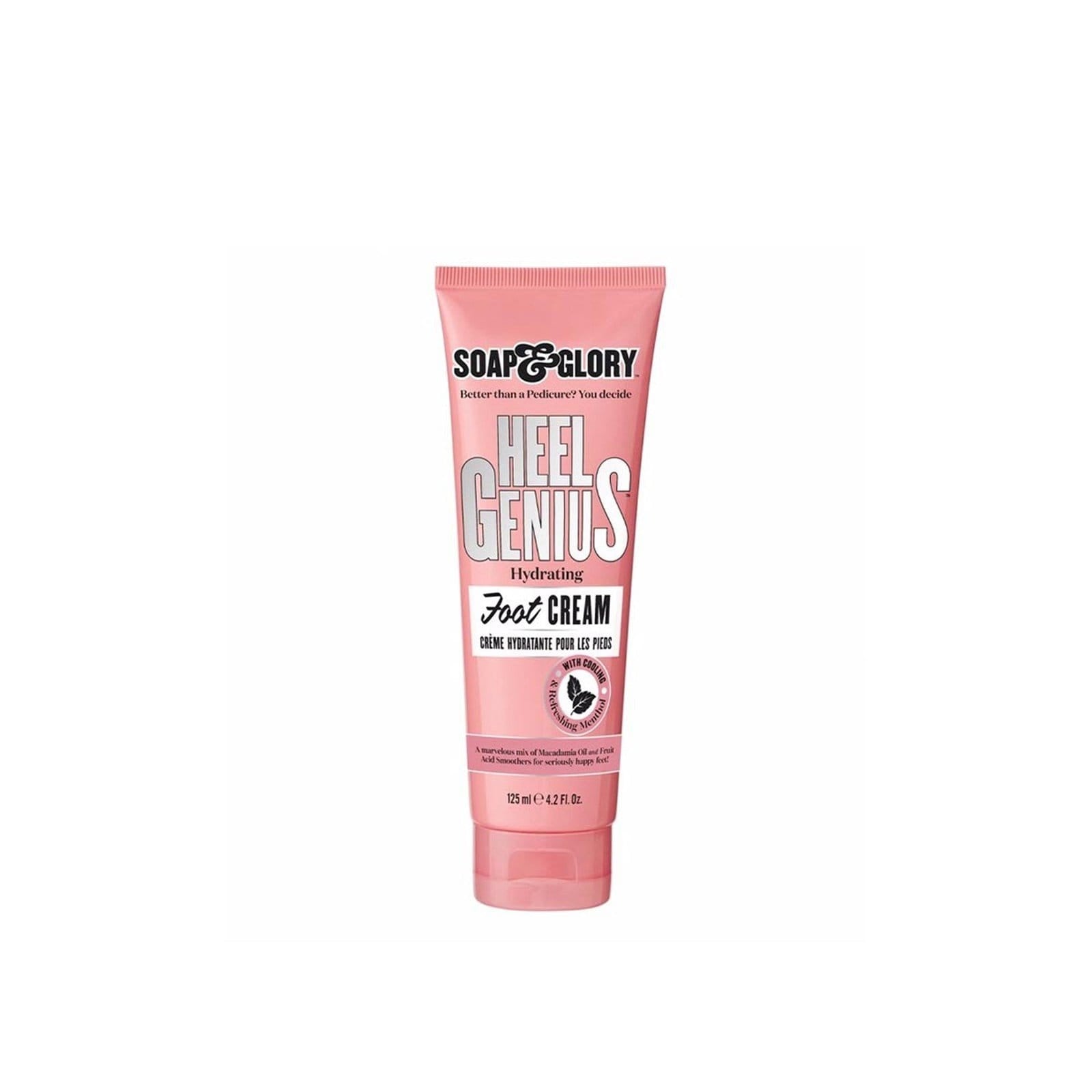 Soap & Glory Heel Genius Hydrating Foot Cream with Macadamia Oil & Menthol - 125ml