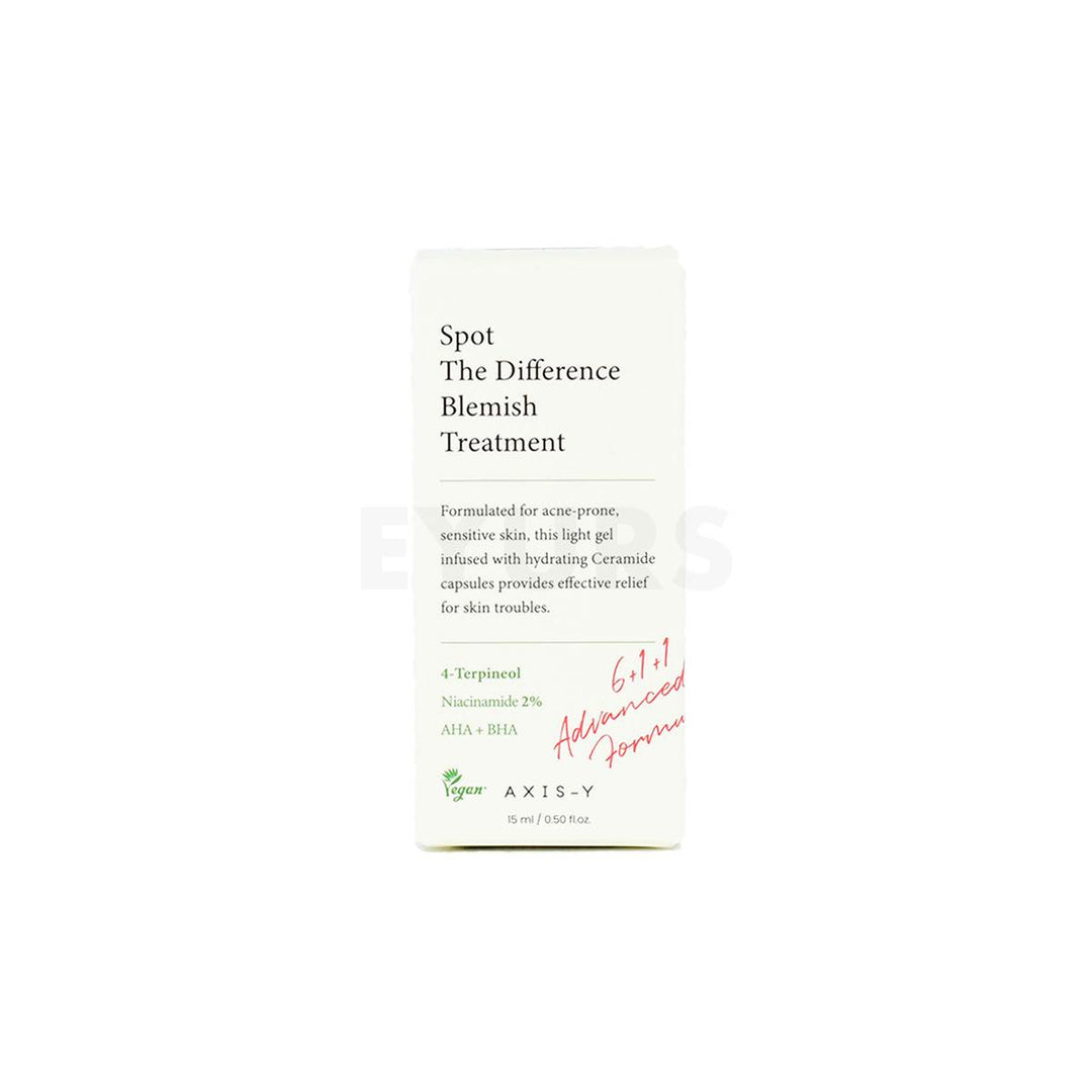 AXIS-Y Spot The Difference Blemish Treatment - 15ml | Acne Gel with Niacinamide 2% & AHA BHA