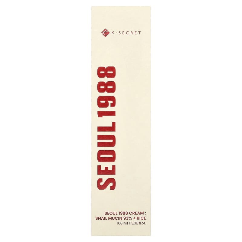 K-SECRET SEOUL 1988 Cream : Snail Mucin 93% + Rice (100ml)