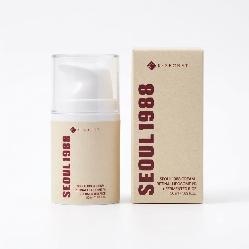 K-SECRET SEOUL 1988 Cream: Retinal Liposome 1% + Fermented Rice (50ml)
