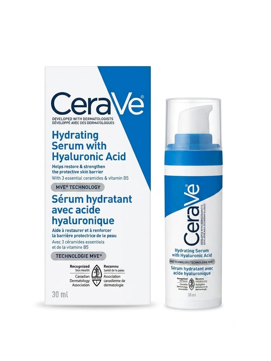 CeraVe Hydrating Hyaluronic Acid Serum with Vitamin B5 & Ceramides (30ml)