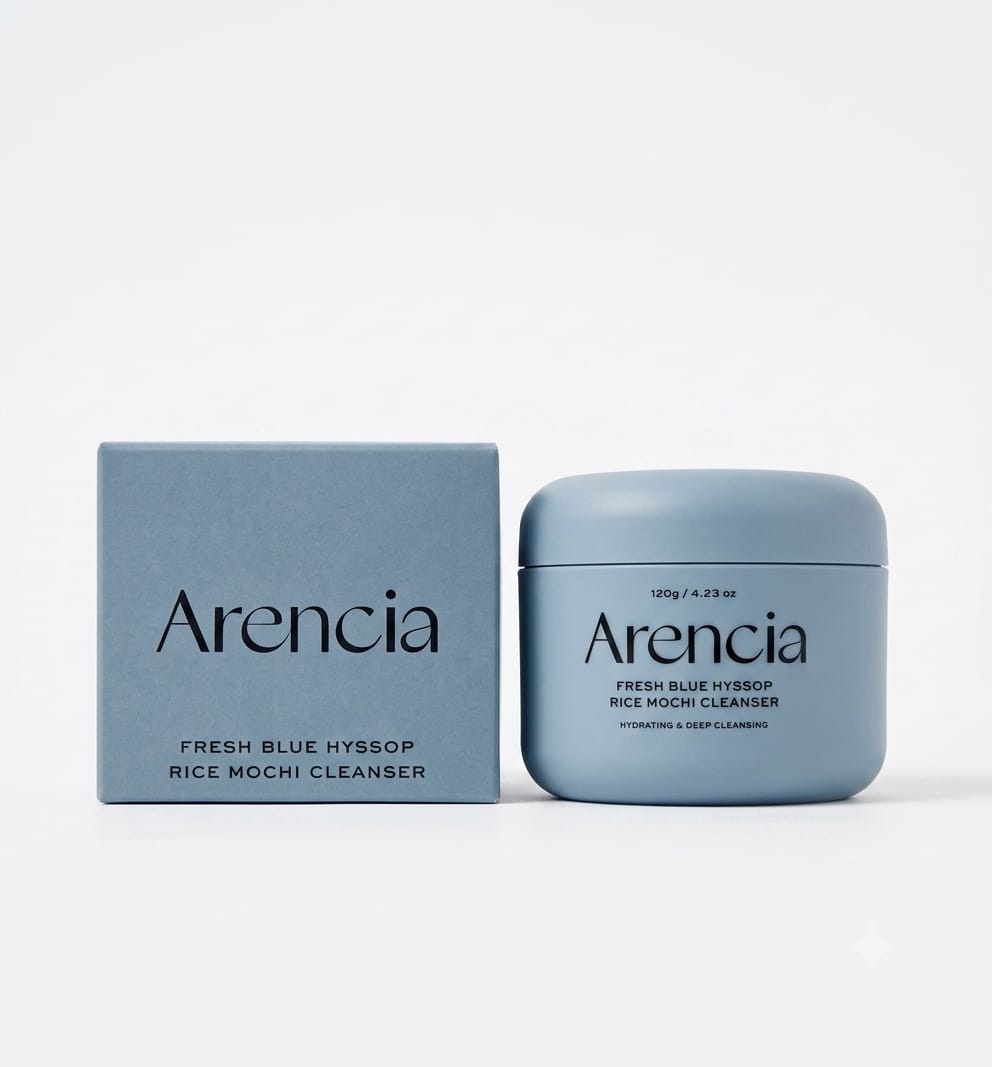 Arencia Fresh Blue Hyssop Rice Mochi Cleanser (120g)