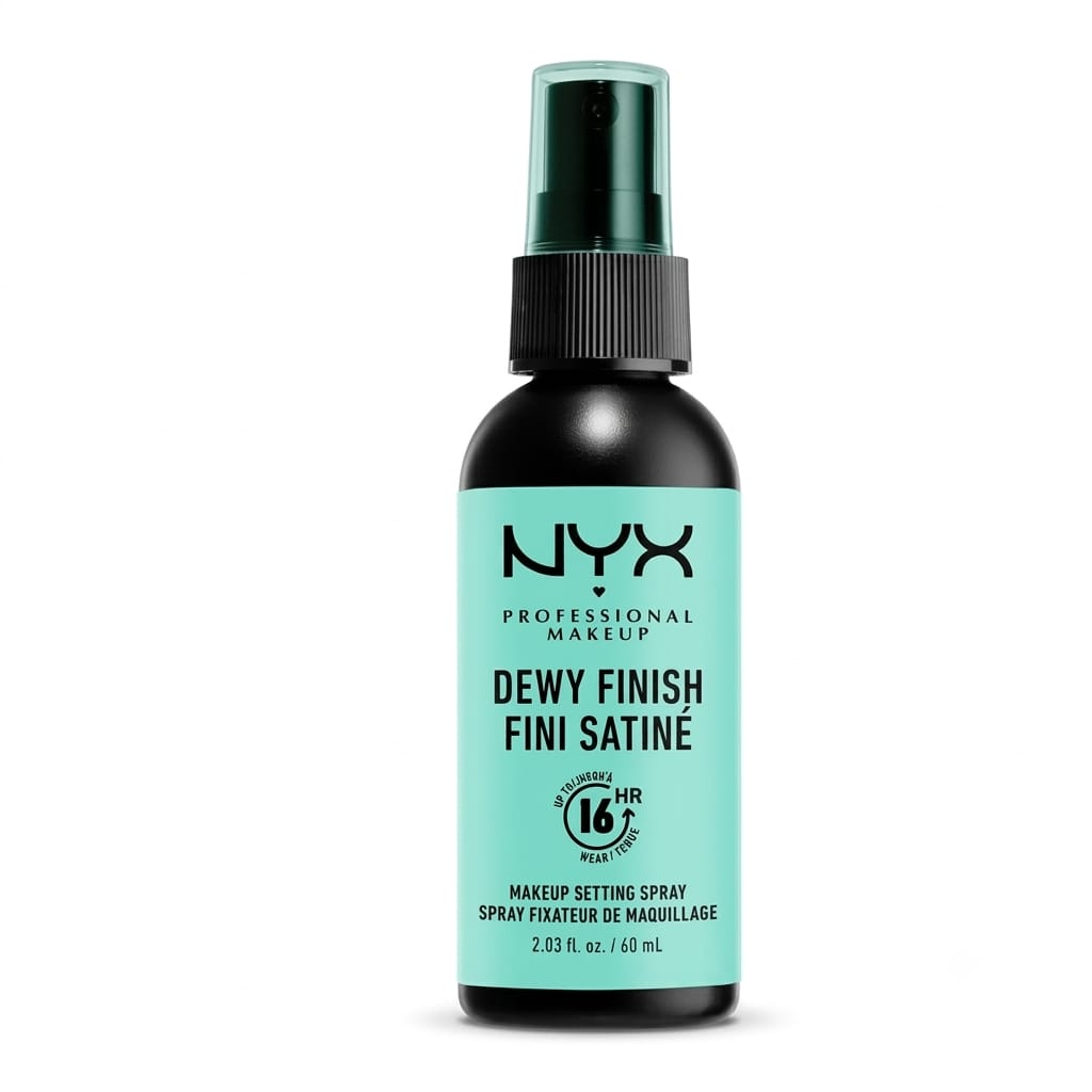 NYX Professional Makeup Dewy Finish Setting Spray – 16 Hour Long-Wear Makeup Setting Spray (2.03 fl. oz. / 60 ml)