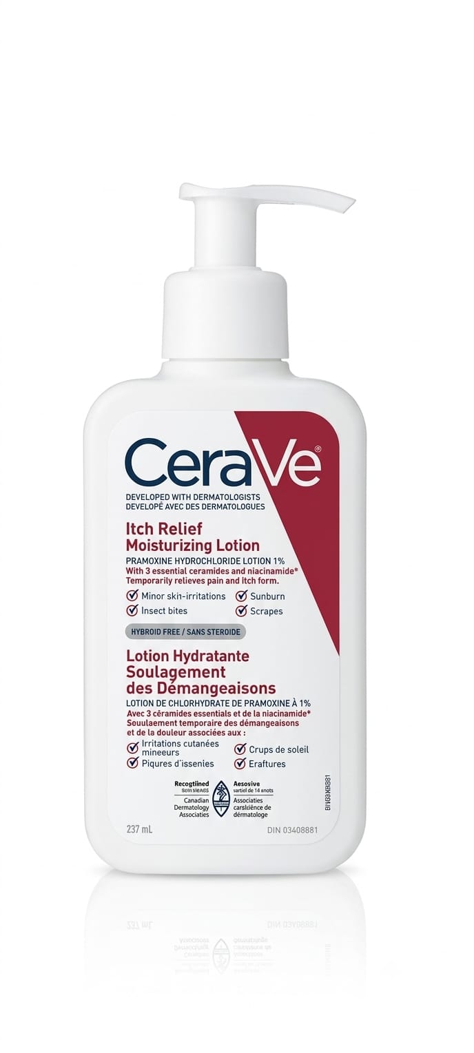 CeraVe Itch Relief Moisturizing Lotion 1% Pramoxine Hydrochloride 237ml