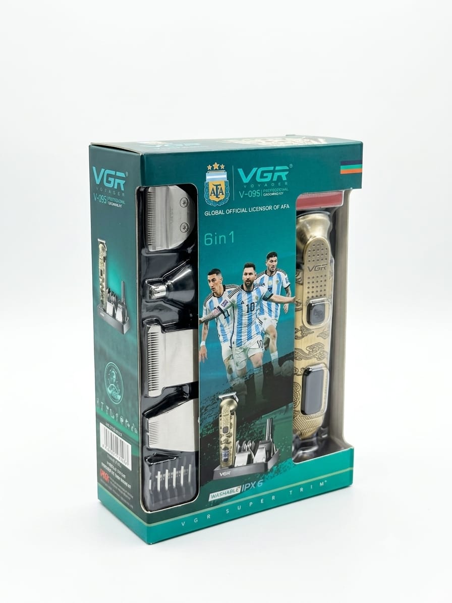 VGR V-095 6-in-1 Multi-Functional Men's Grooming Kit & Hair Trimmer