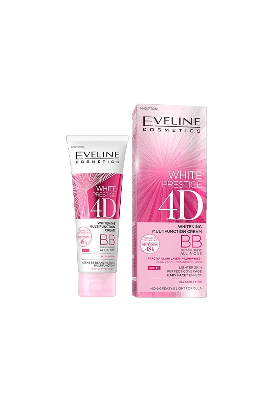 Eveline Cosmetics White Prestige 4D BB Cream SPF 15 50ML