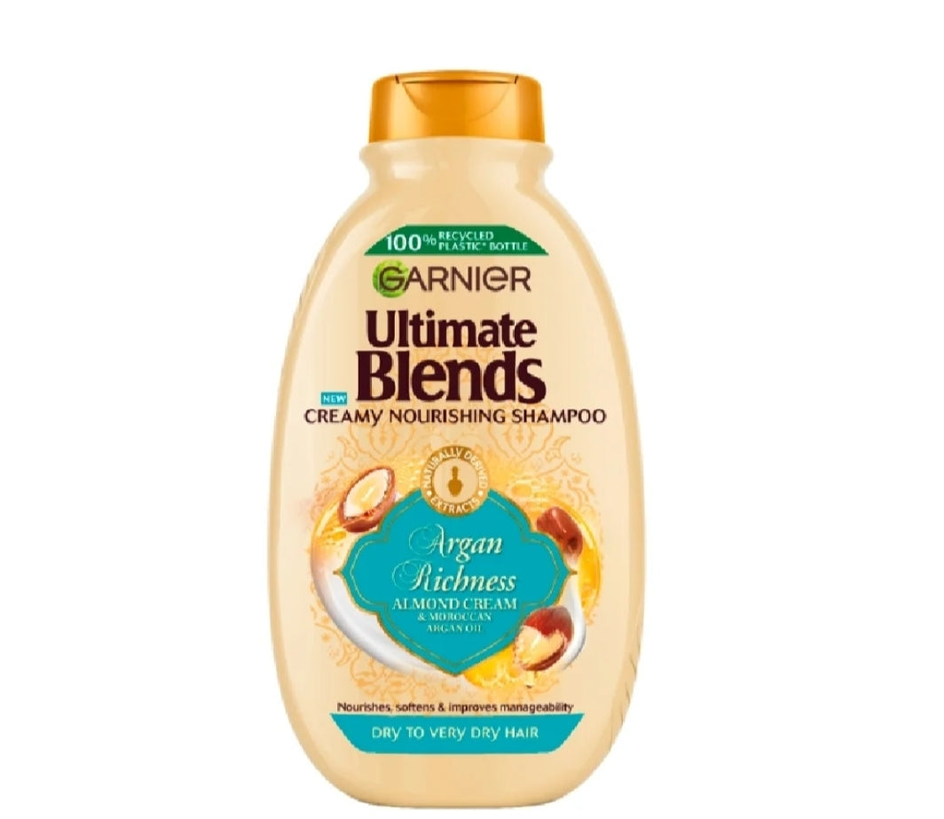 Garnier Ultimate Blends Argan Richness Shampoo | Creamy Nourishing 400ML