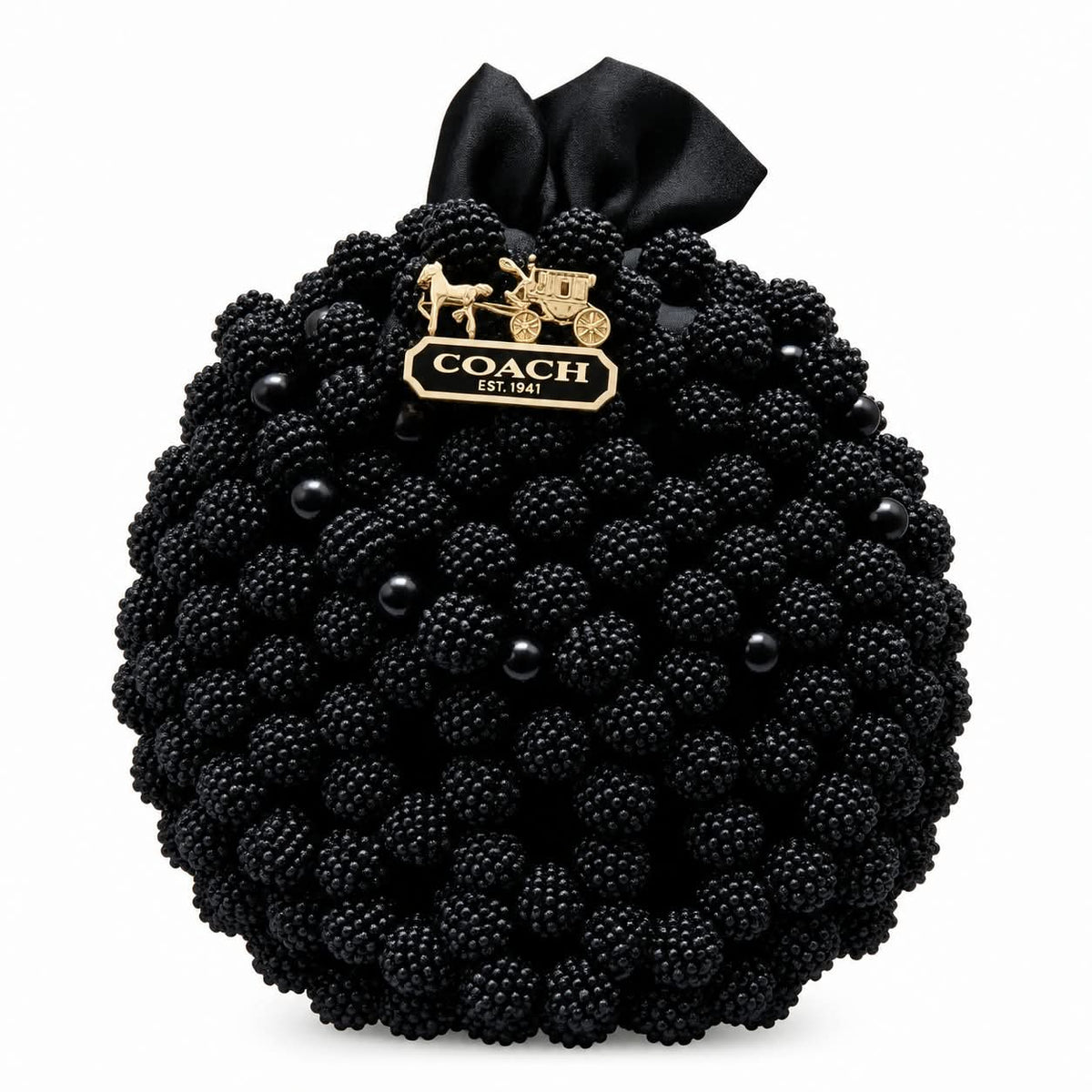 Coach Black Beaded Evening Bag & Designer Clutch