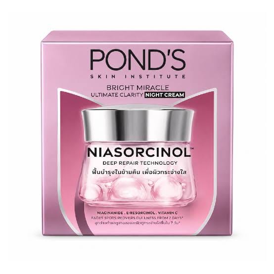 Pond's Bright Miracle Ultimate Clarity Night Cream | Niasorcinol