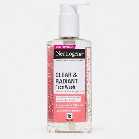 Neutrogena Clear & Radiant Face Wash | Vitamin C + 0.5% Salicylic Acid