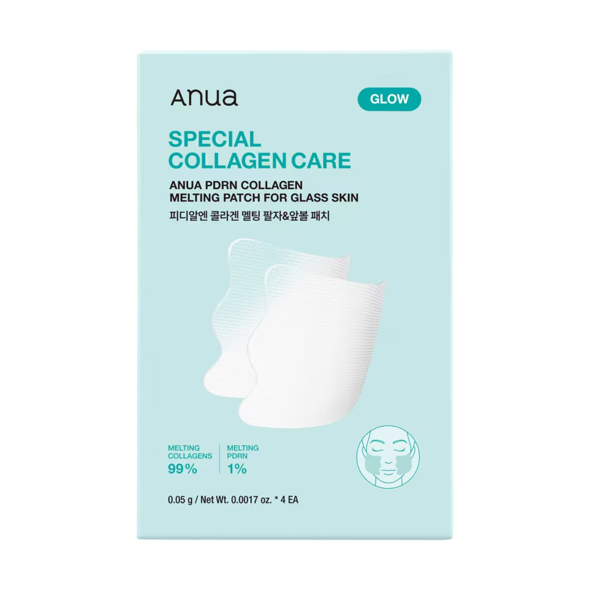 ANUA Collagen & 1% PDRN Firming & Radiance Face Mask (0.05g * 4 EA)