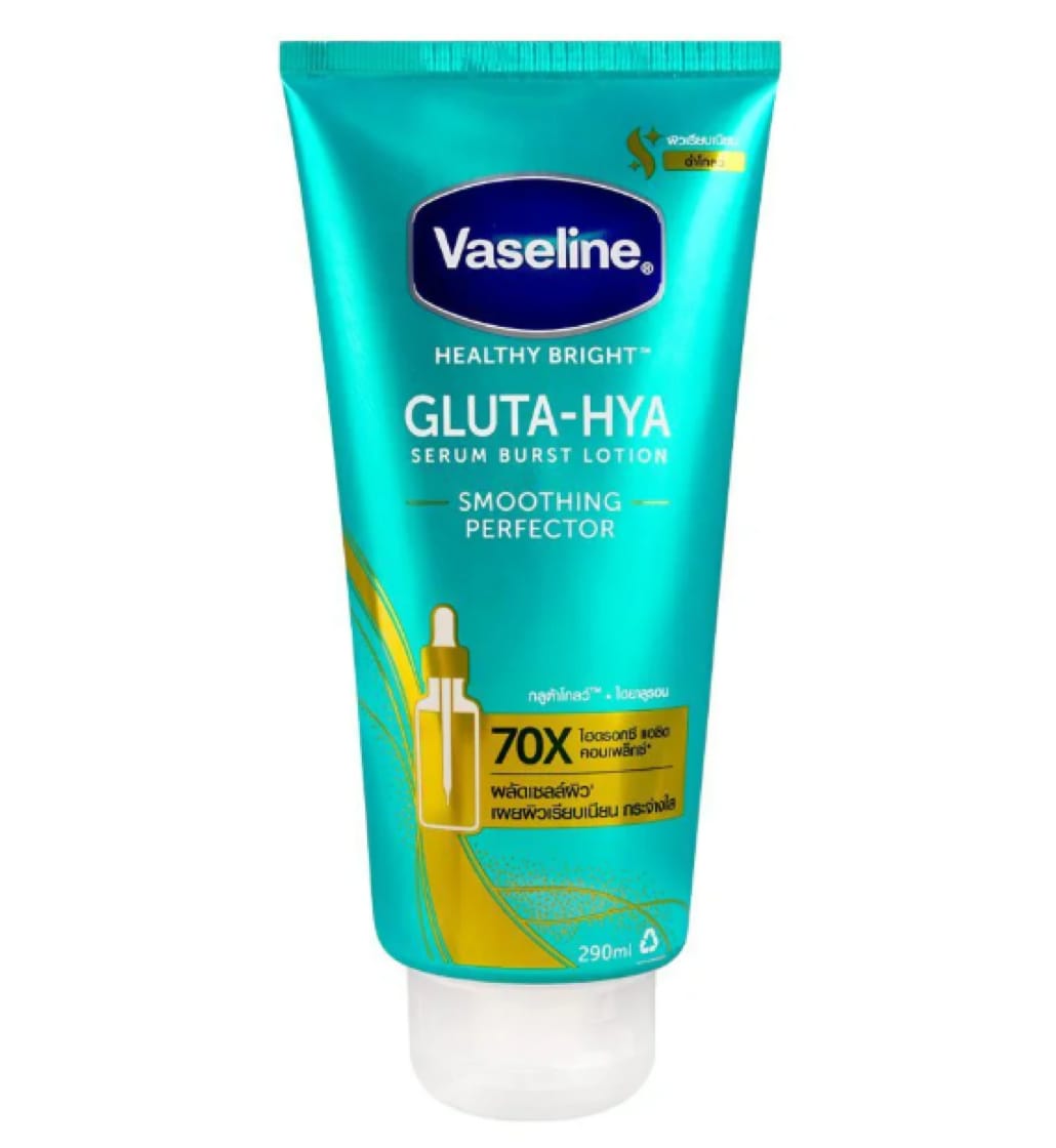 Vaseline Healthy Bright Gluta-Hya Serum Burst Lotion - Smoothing Perfector (290ml)