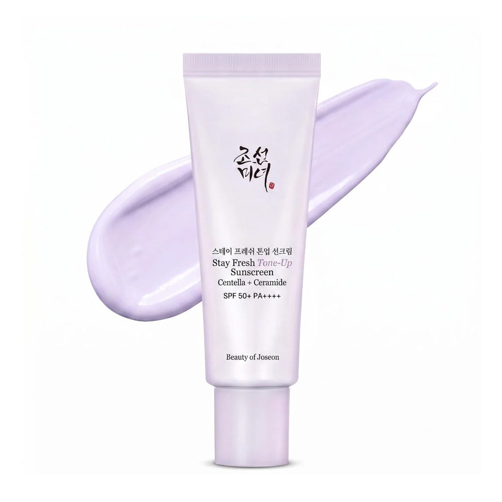 Beauty of Joseon Stay Fresh Tone-Up Sunscreen SPF 50+ PA++++ – Purple Tone-Up Sun Cream with Centella & Ceramide