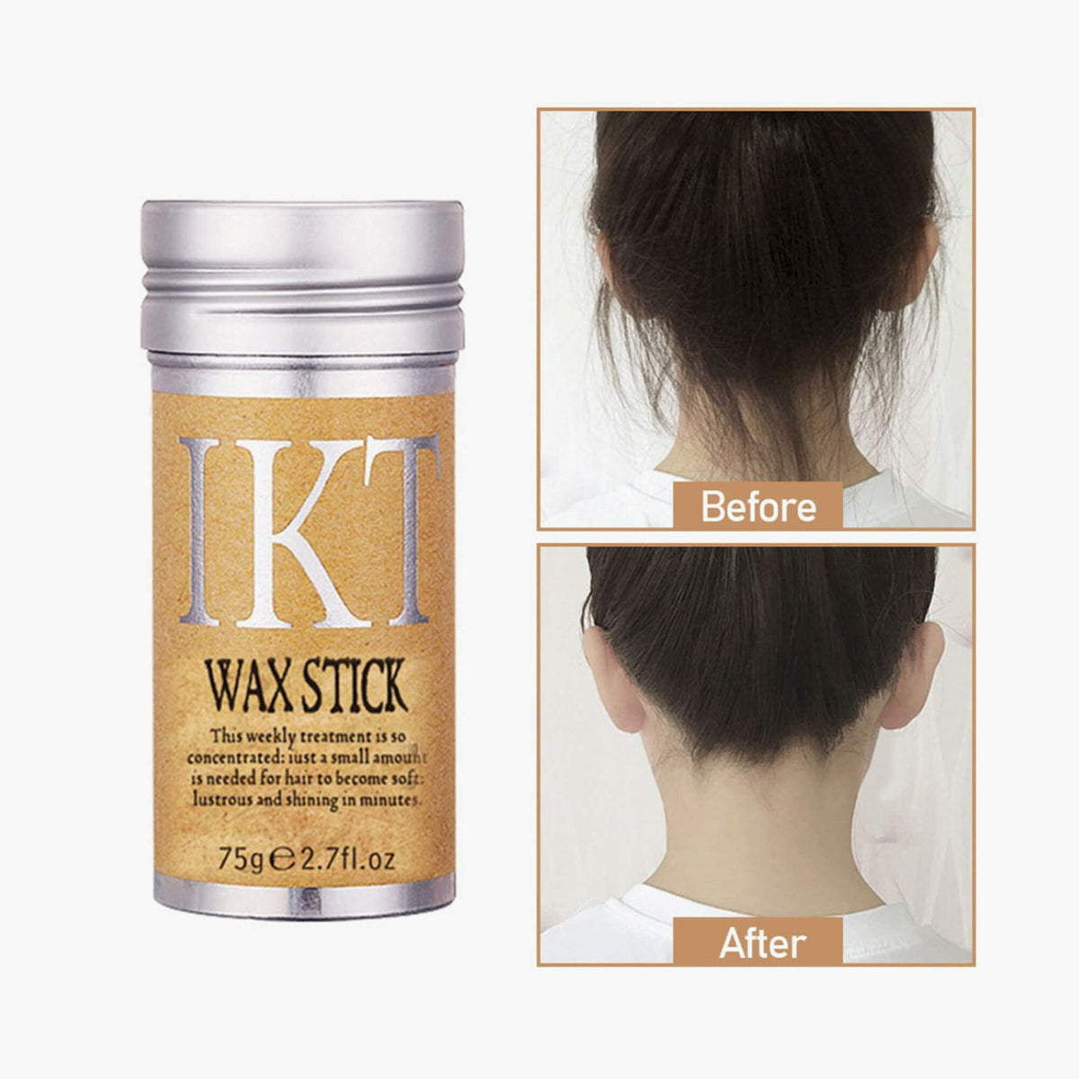 IKT Hair Wax Stick 75g – Slick Back & Flyaway Edge Control Wax