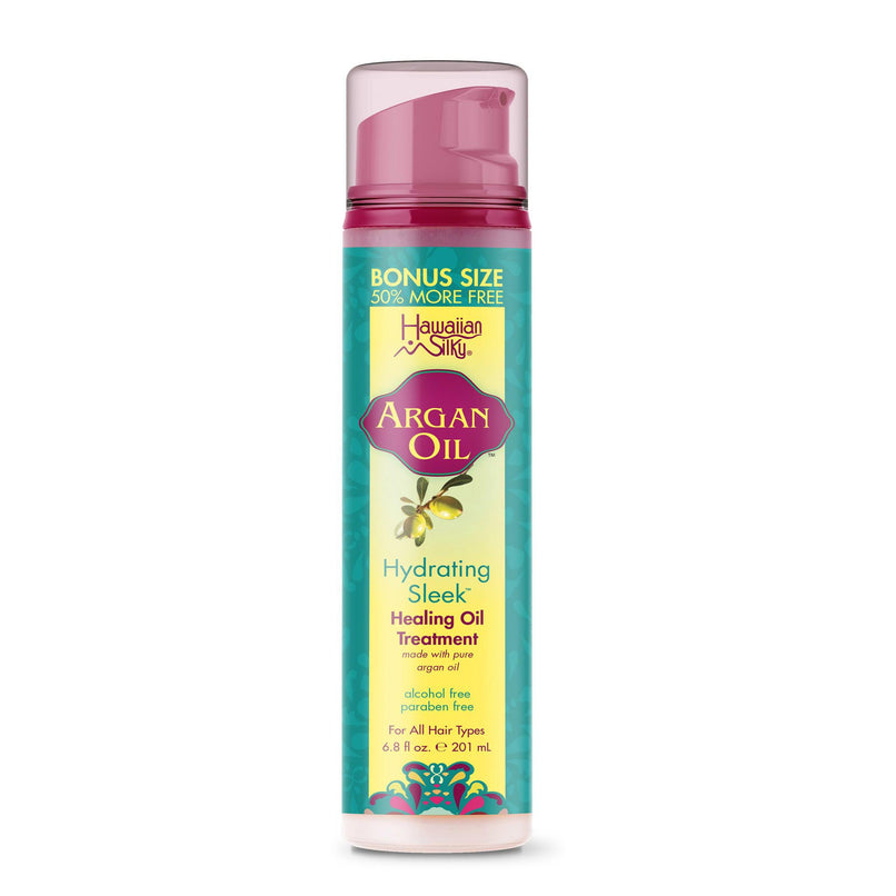 Hawaiian Silky Argan Oil Hydrating Sleek Healing Oil Treatment (6.8 fl oz / 201 ml)