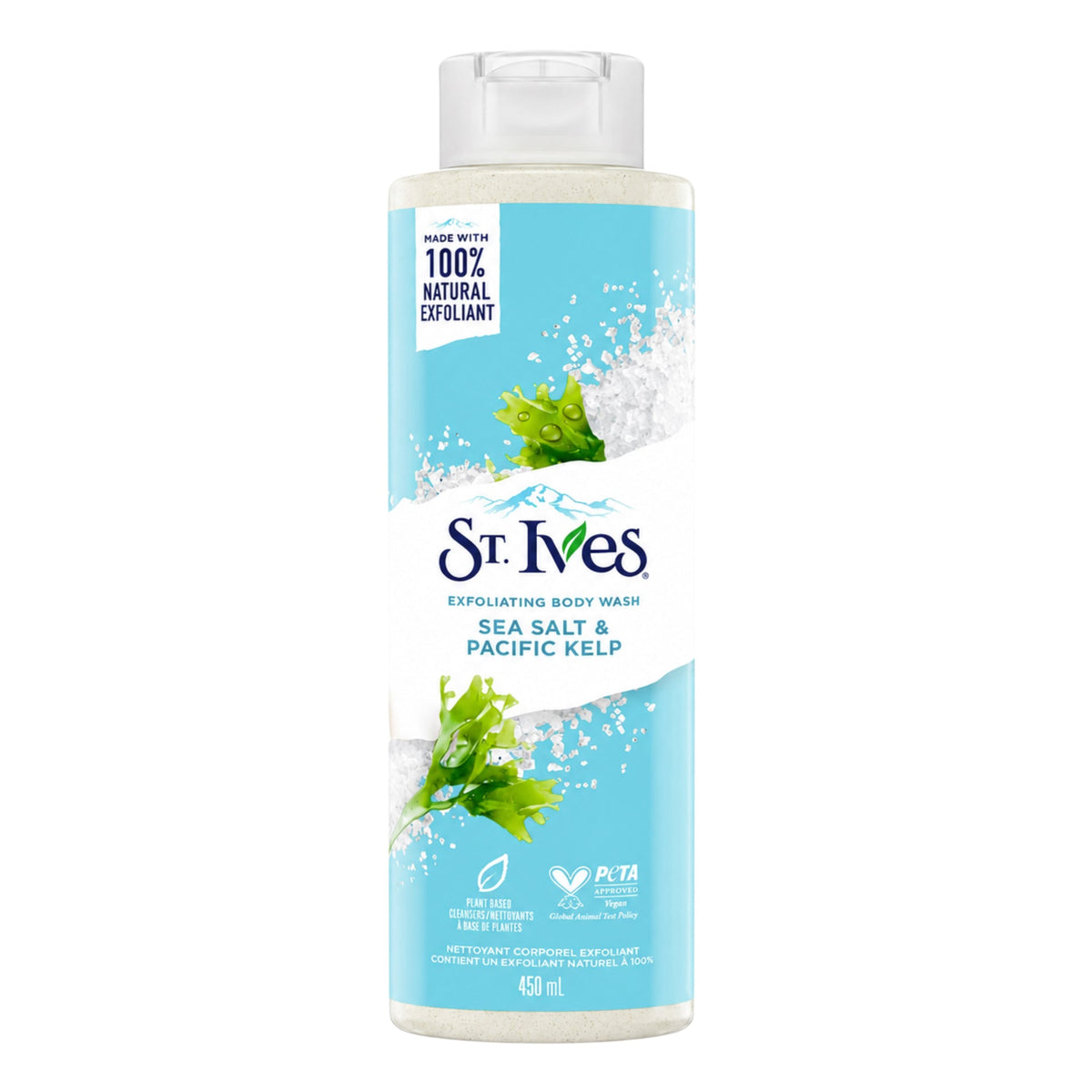 St. Ives Exfoliating Body Wash, Sea Salt & Pacific Kelp (450ml)