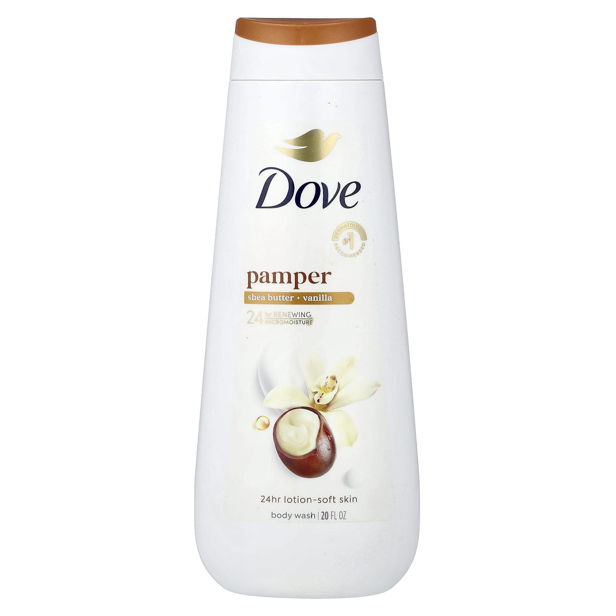 Dove Pamper Shea Butter & Warm Vanilla Body Wash (325Ml)